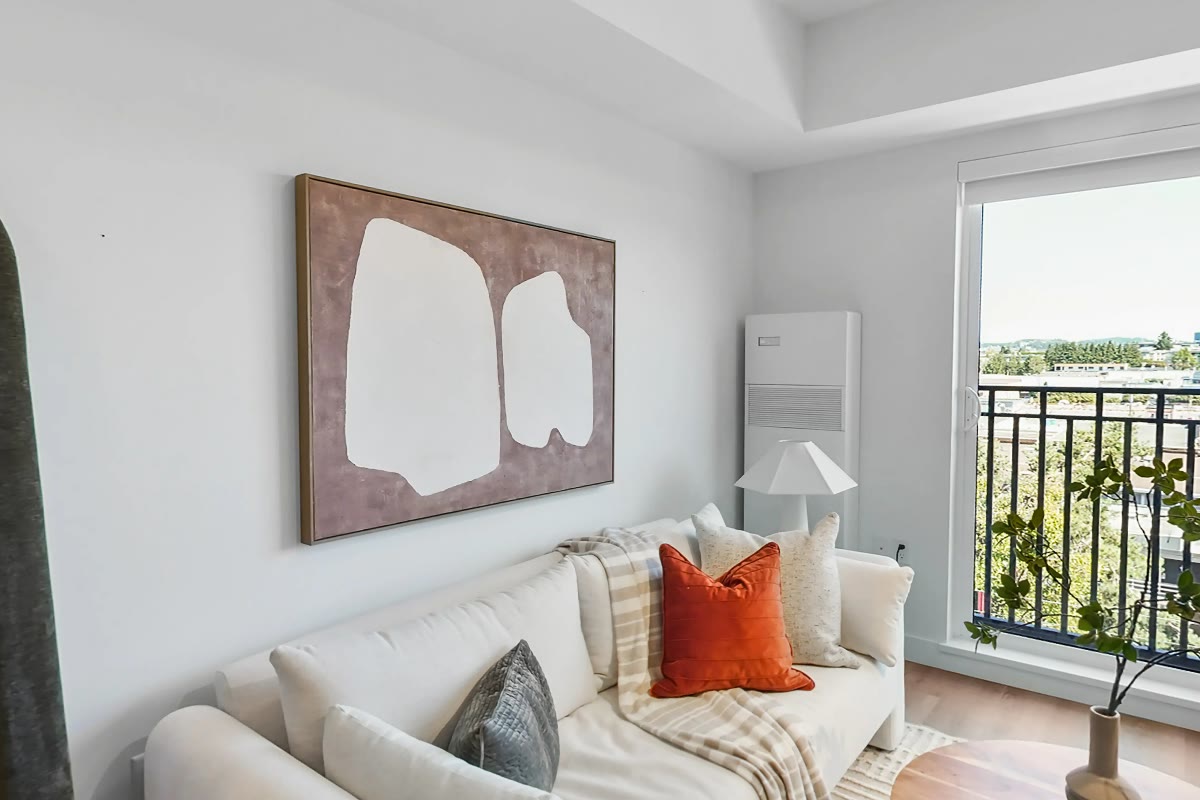 Living room with balcony